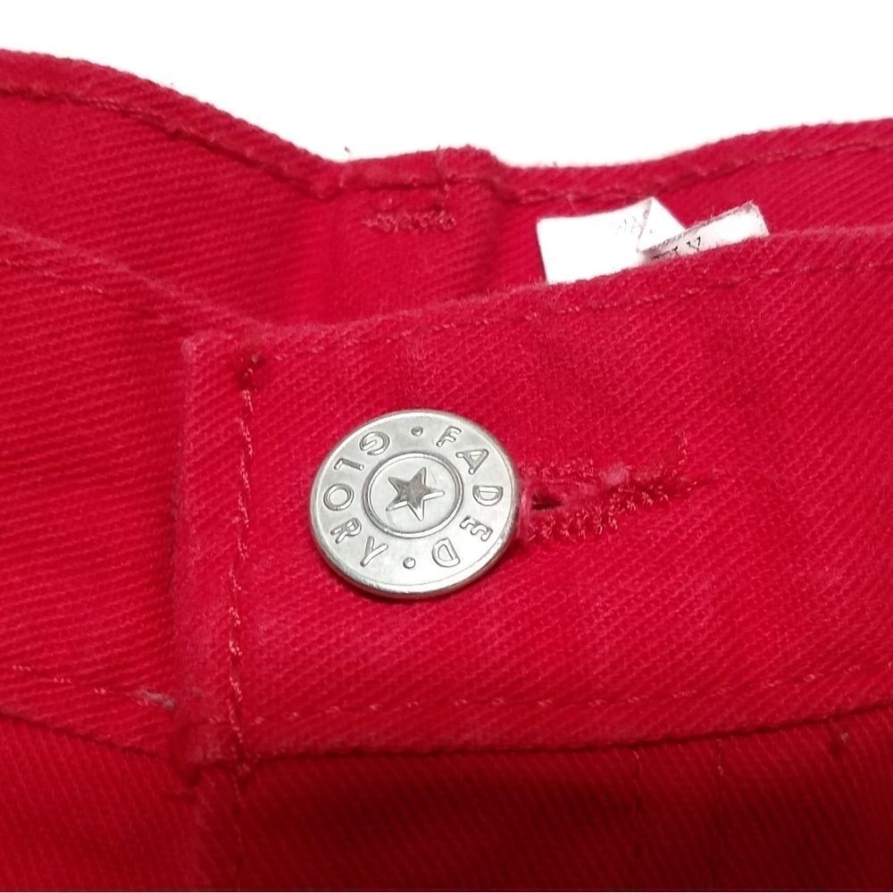 Vintage 70s Faded Glory Red High Rise Denim Shorts - image 8